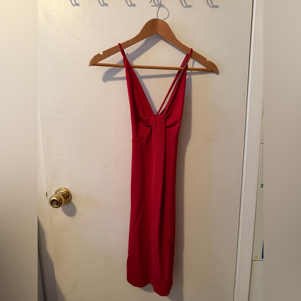 Red Backless Dress
